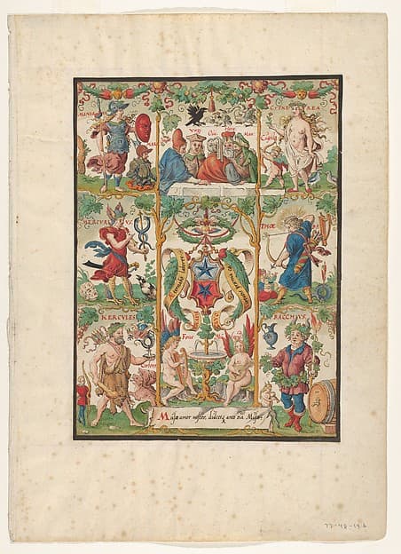 Classical Allegory with the arms of the Ochsenfelder — Virgil Solis