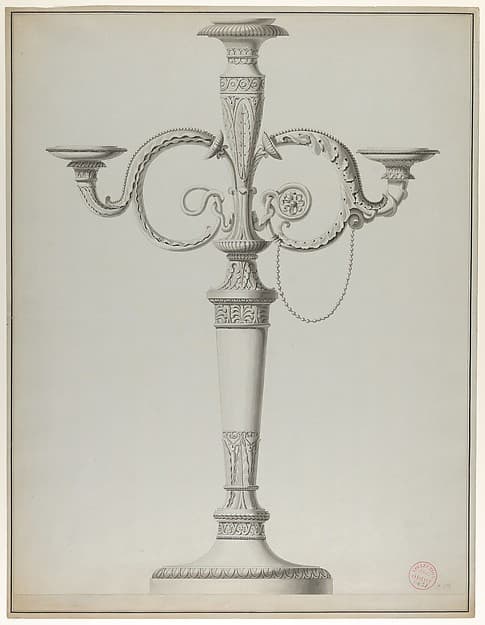 Candelabrum with Alternative Designs for the Arms — Henri Auguste