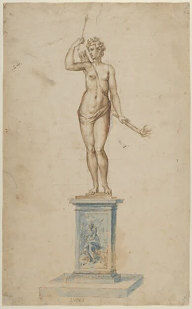 The Goddess Diana as a Personification of the Moon (Luna) — Jacques Jonghelinck