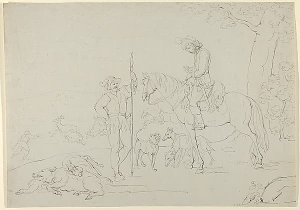 Medieval Hunting Scene — Franz Pforr
