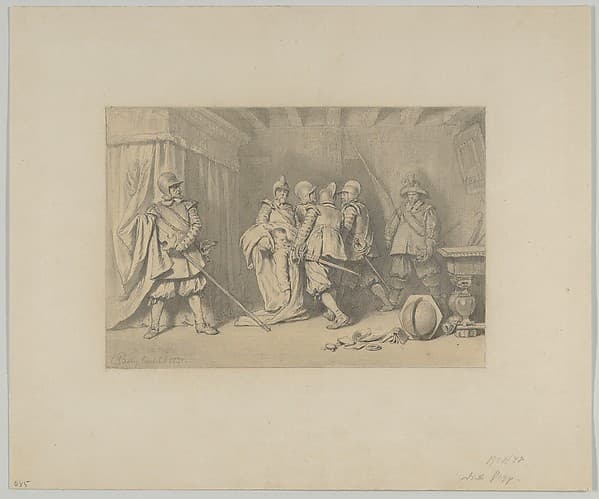 The Dead Wallenstein Being Carried Away by Soldiers — Karl Theodor von Piloty
