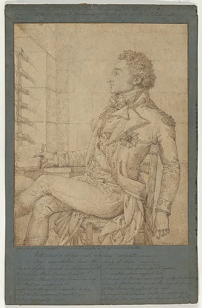 Portrait of Sir Sidney Smith in the Temple Prison — Philippe Auguste Hennequin