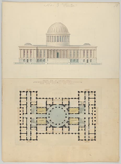 Plan by T. Cole, Esq. for the Capitol of Ohio — Alexander Jackson Davis