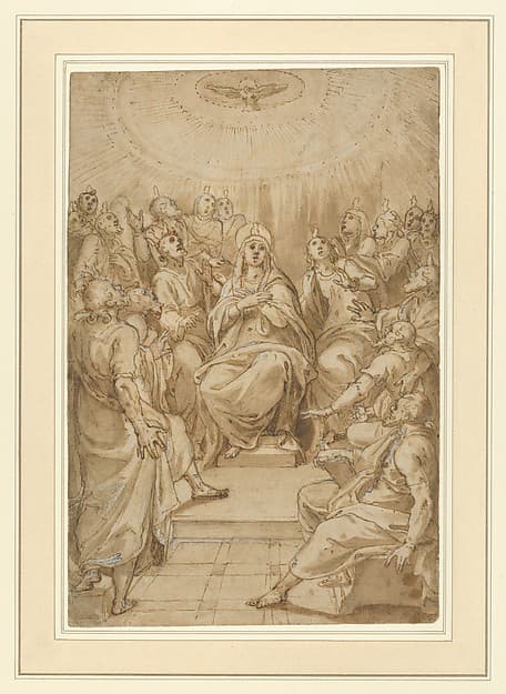 The Pentecost (The Descent of the Holy Spirit) — Cesare Nebbia