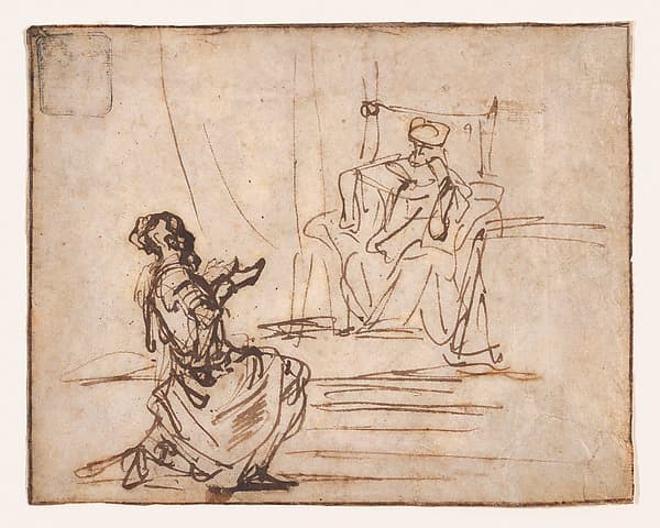 Uriah before King David — Gerbrand van den Eeckhout