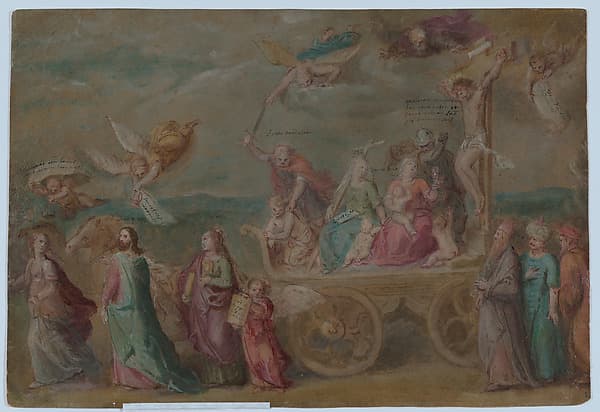 The Triumph of the Word of God, from "Triumph of the Catholic Church" (oil sketch for a painting of the same subject) — Otto van Veen
