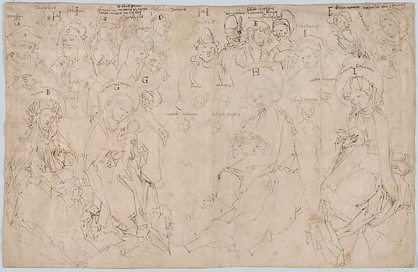 The Holy Kinship — Master of the Drapery Studies