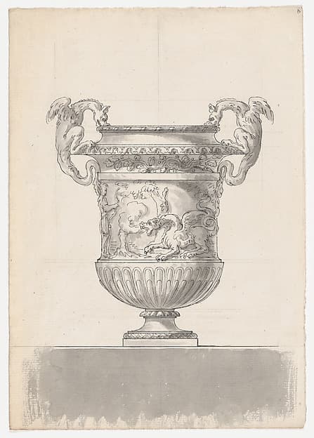 Bronze Garden Vase with Two Dragons from the Gardens of Versailles — Claude Ballin the Elder