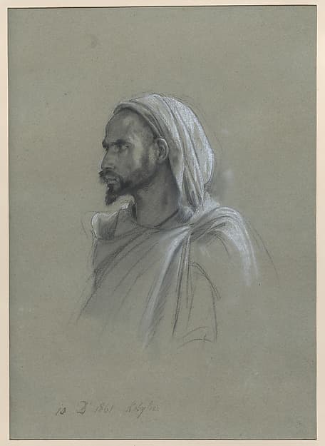 Study of a Kabyle Man, Algeria, December 10, 1861 — Isidore Pils
