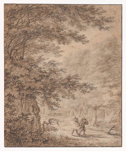 Travelers in a Forest — Herman Saftleven II