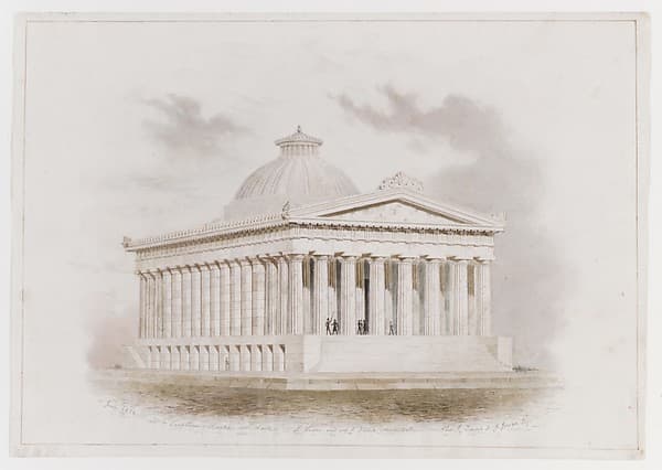 U. S. Custom House, New York (perspective) — Ithiel Town