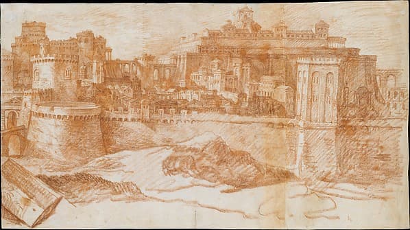 View of Jerusalem with the Temple of Solomon — Philippe de Champaigne