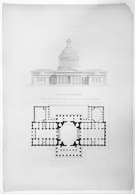 For the Capitol of Ohio, by A.J.D. arch. — Alexander Jackson Davis