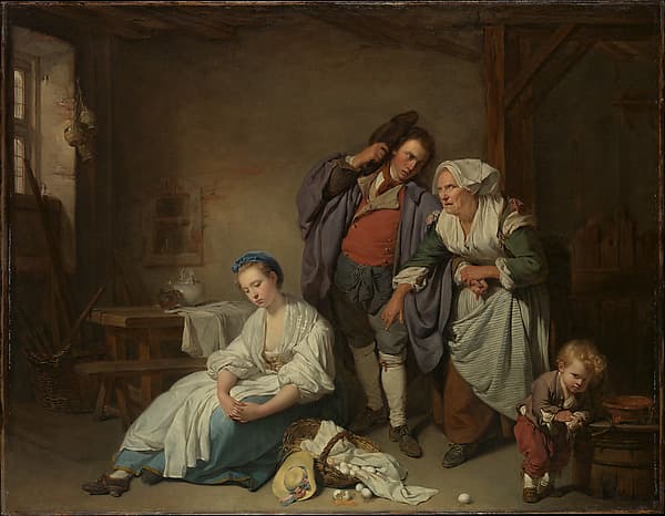 Broken Eggs — Jean-Baptiste Greuze