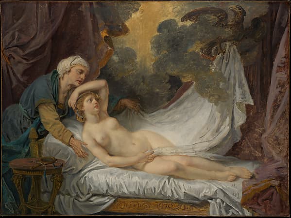 Aegina Visited by Jupiter — Jean-Baptiste Greuze
