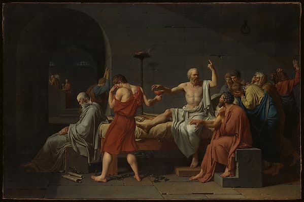 The Death of Socrates — Jacques Louis David