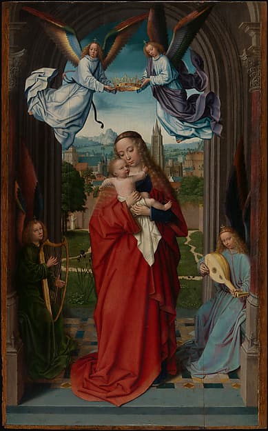 Virgin and Child with Four Angels — Gerard David