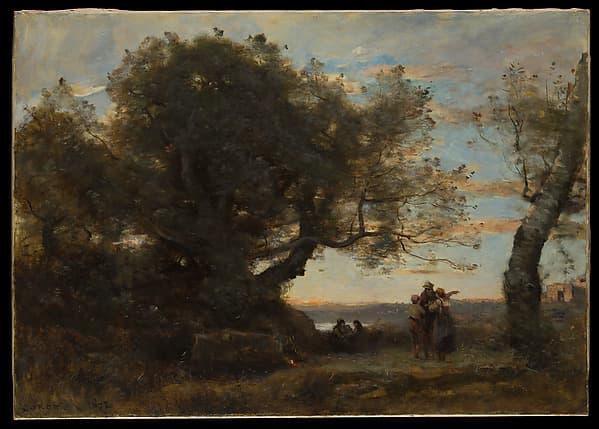 Landscape with Figures (Les Bohémiens) — Camille Corot