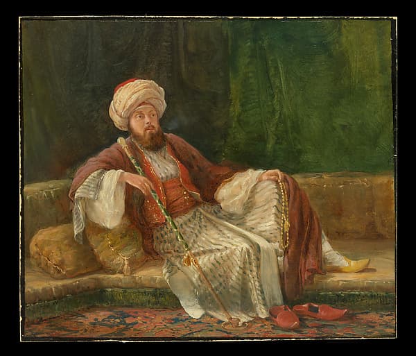 Western Gentleman in Oriental Costume — British Painter