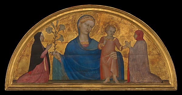 Madonna and Child with Donors — Giovanni da Milano