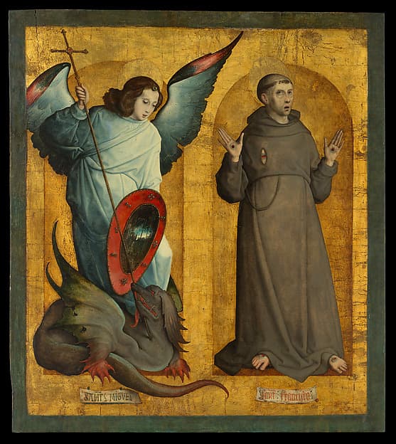 Saints Michael and Francis — Juan de Flandes