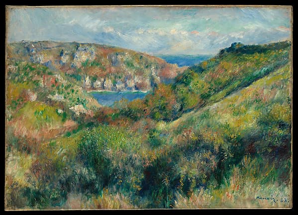 Hills around the Bay of Moulin Huet, Guernsey — Auguste Renoir