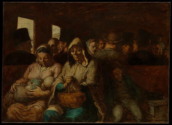 The Third-Class Carriage — Honoré Daumier