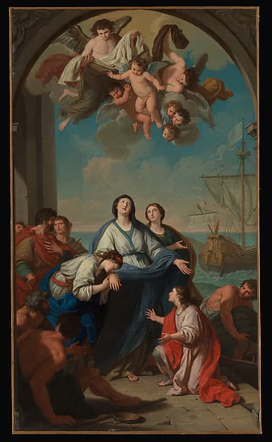 The Departure of Saints Paula and Eustochium for the Holy Land — Giuseppe Bottani