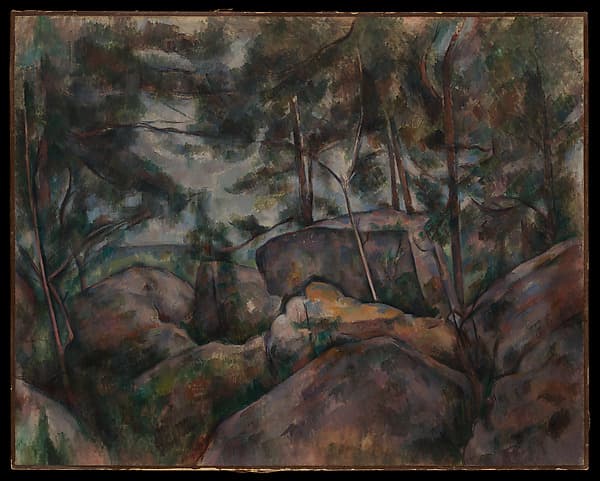 Rocks at Fontainebleau — Paul Cézanne