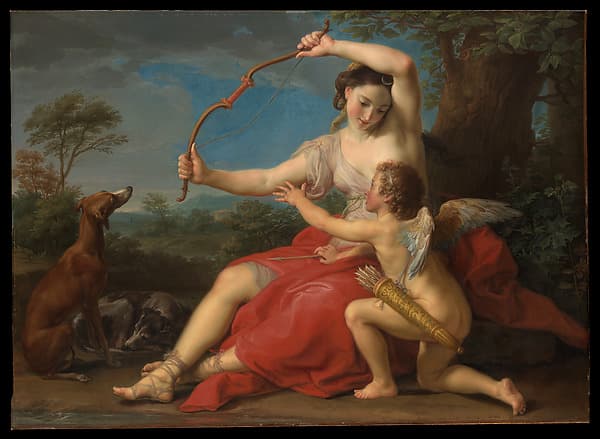 Diana and Cupid — Pompeo Batoni