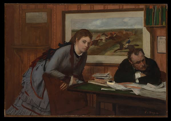 Sulking — Edgar Degas