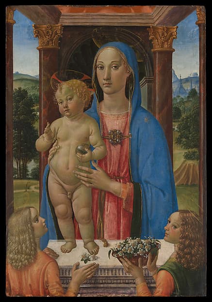 Madonna and Child with Two Angels — Cosimo Rosselli