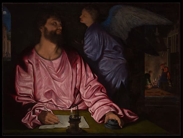 Saint Matthew and the Angel — Giovanni Gerolamo Savoldo