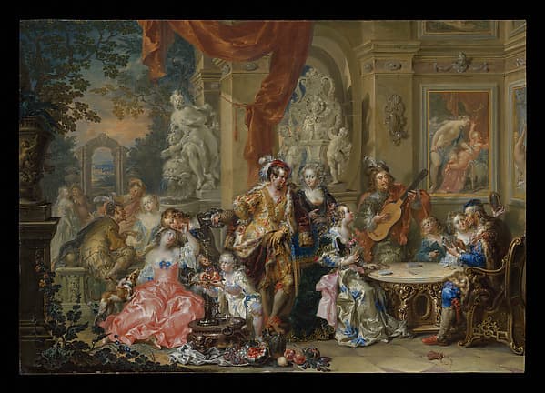 Amusement at the Court — Johann Georg Platzer