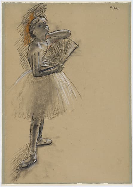 Dancer with a Fan — Edgar Degas