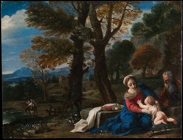 The Rest on the Flight into Egypt — Pier Francesco Mola
