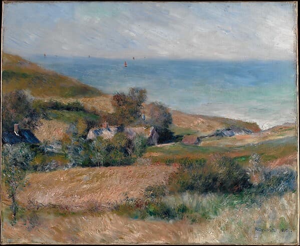 View of the Seacoast near Wargemont in Normandy — Auguste Renoir