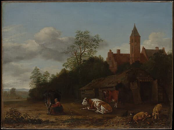 Barnyard Scene — Anthonie van Borssom