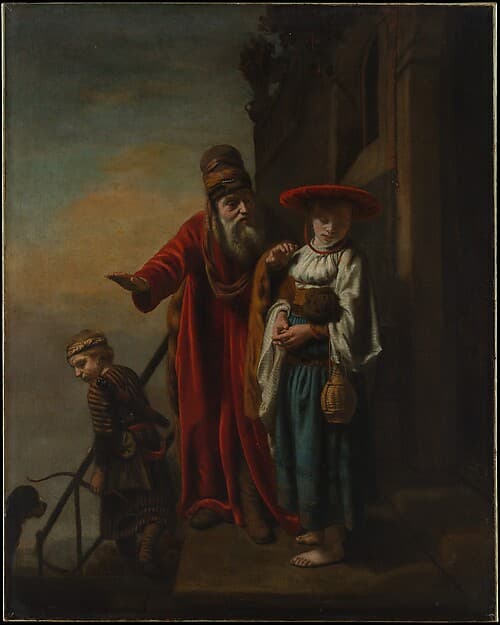 Abraham Dismissing Hagar and Ishmael — Nicolaes Maes