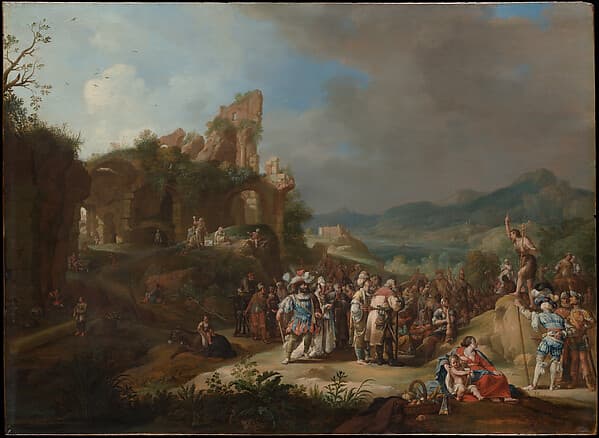 The Preaching of John the Baptist — Bartholomeus Breenbergh