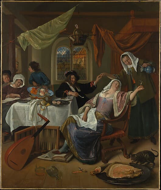 The Dissolute Household — Jan Steen