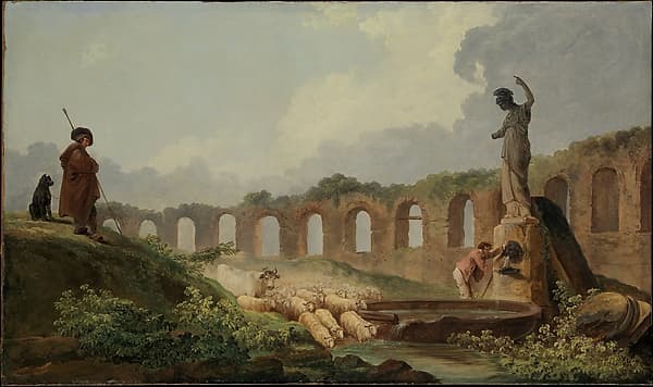 Aqueduct in Ruins — Hubert Robert