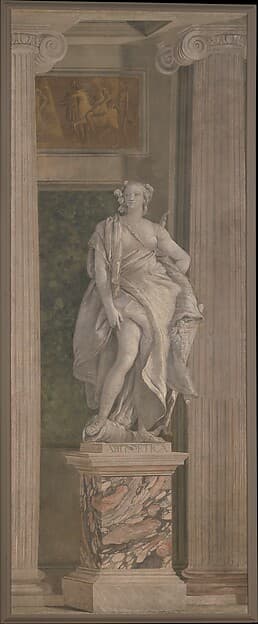 Allegorical Figure Representing Arithmetic — Giovanni Battista Tiepolo