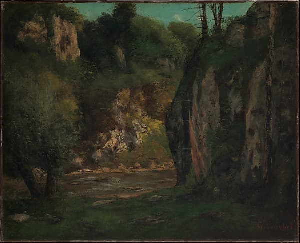 The Hidden Brook — Gustave Courbet