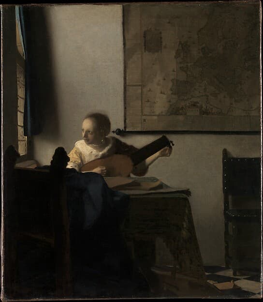 Young Woman with a Lute — Johannes Vermeer
