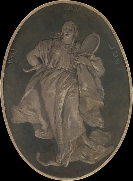 Allegorical Figure Representing Prudence — Giovanni Battista Tiepolo