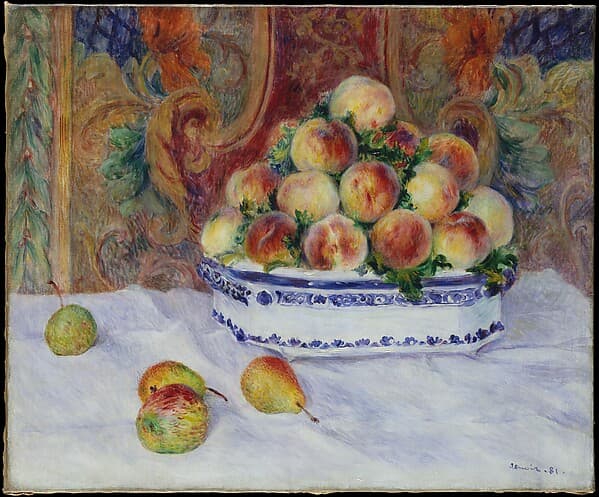 Still Life with Peaches — Auguste Renoir