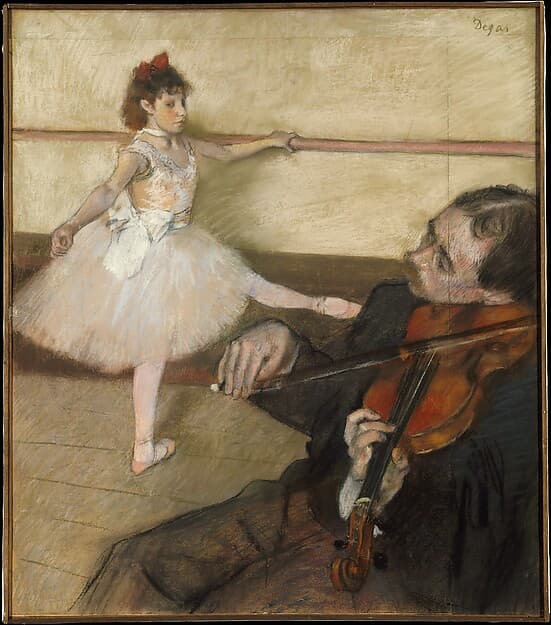 The Dance Lesson — Edgar Degas