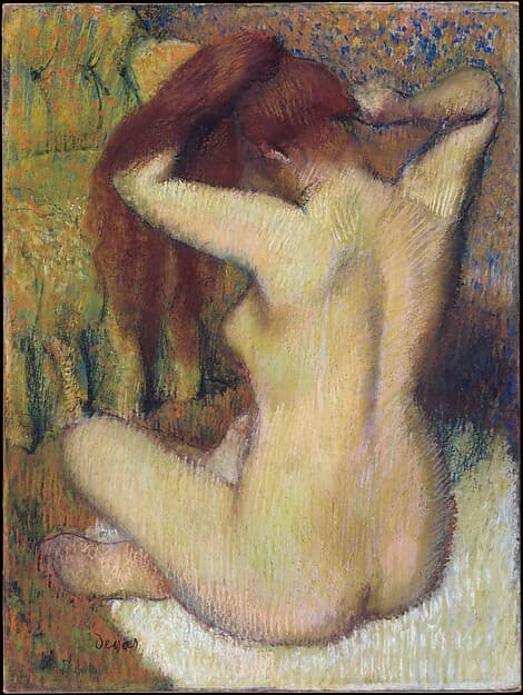 Woman Combing Her Hair — Edgar Degas