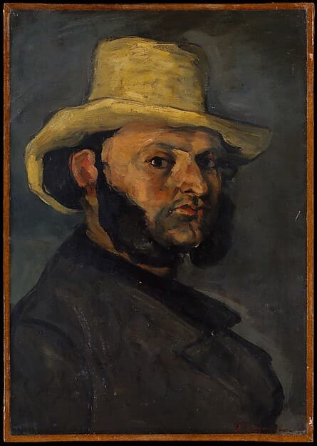 Gustave Boyer (b. 1840) in a Straw Hat — Paul Cézanne